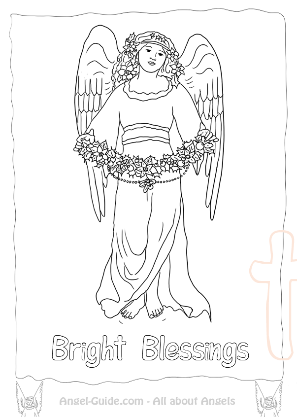 Dessin à colorier: Ange (Personnages) #86570 - Coloriages à Imprimer Gratuits