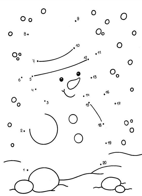 Dessin à colorier: Bonhomme de Neige (Personnages) #89268 - Coloriages à Imprimer Gratuits