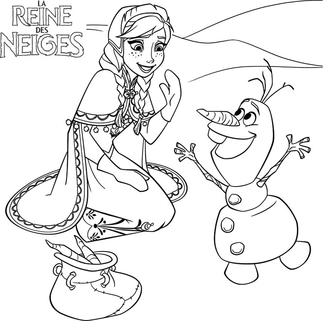 Dessin à colorier: Bonhomme de Neige (Personnages) #89271 - Coloriages à Imprimer Gratuits