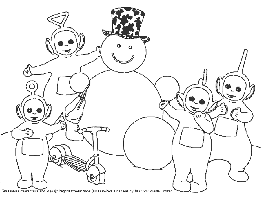 Dessin à colorier: Bonhomme de Neige (Personnages) #89325 - Coloriages à Imprimer Gratuits