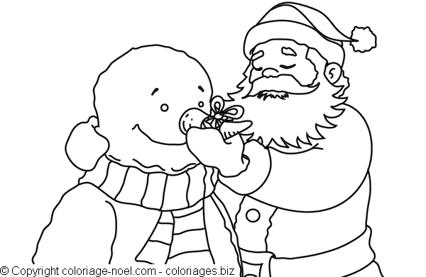 Dessin à colorier: Bonhomme de Neige (Personnages) #89432 - Coloriages à Imprimer Gratuits