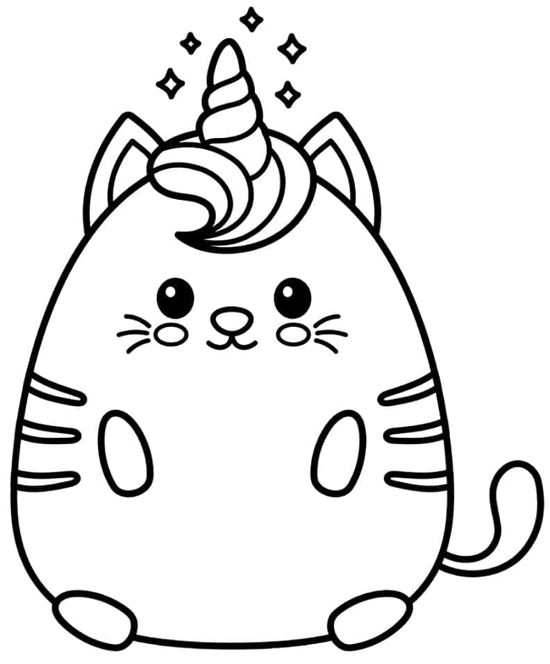 Coloriage gratuit Chat Licorne #199289 de la collection Personnages à imprimer Coloriage gratuit Chat Licorne #199289 de la collection Personnages à imprimer