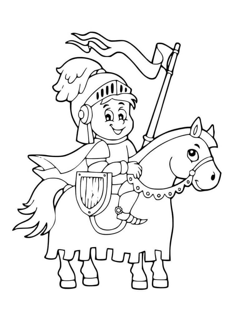 Coloriage imprimable Chevalier #183368 de la collection Personnages à colorier aux crayons Coloriage imprimable Chevalier #183368 de la collection Personnages à colorier aux crayons