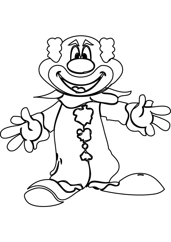 Dessin à colorier: Clown (Personnages) #90981 - Coloriages à Imprimer Gratuits