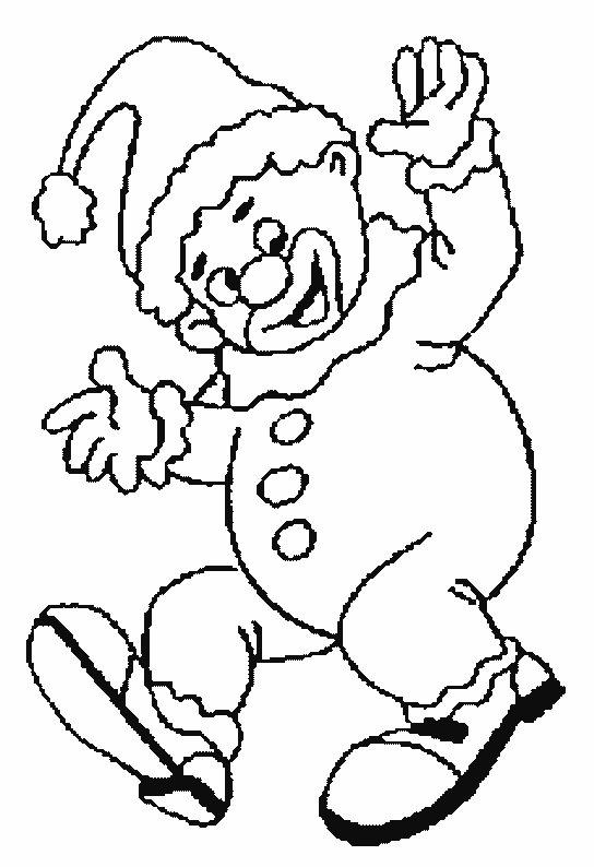 Dessin à colorier: Clown (Personnages) #91000 - Coloriages à Imprimer Gratuits