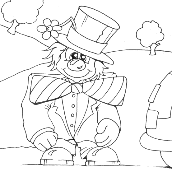 Dessin à colorier: Clown (Personnages) #91042 - Coloriages à Imprimer Gratuits