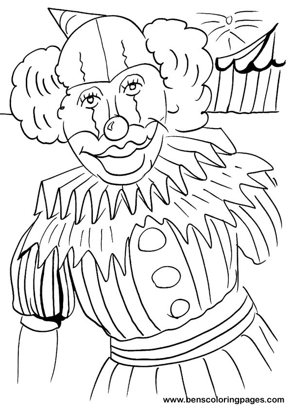 Dessin à colorier: Clown (Personnages) #91053 - Coloriages à Imprimer Gratuits