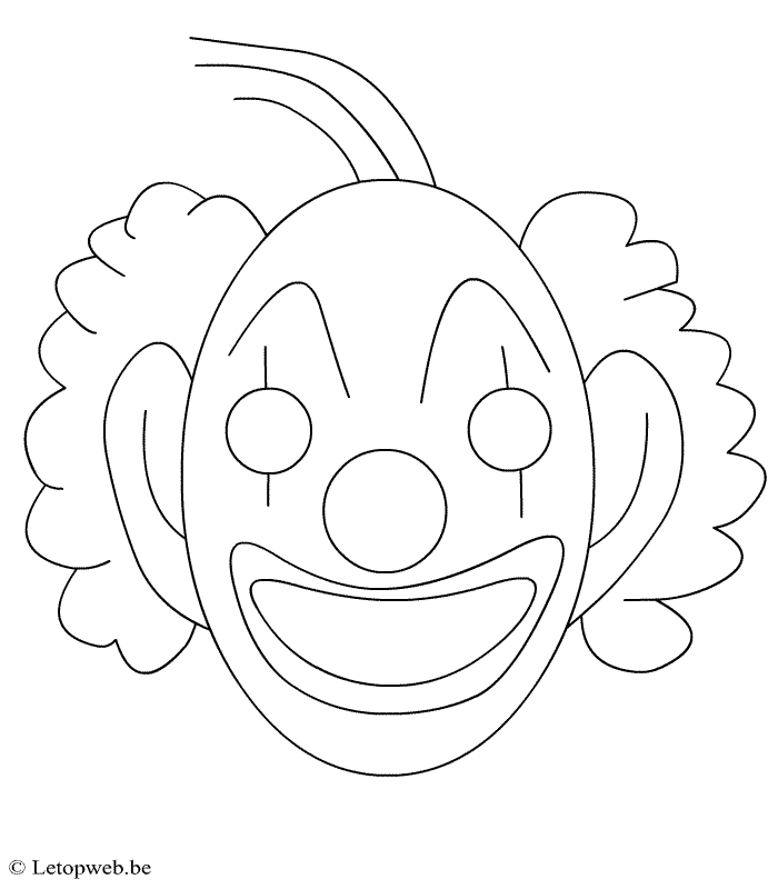 Dessin à colorier: Clown (Personnages) #91059 - Coloriages à Imprimer Gratuits