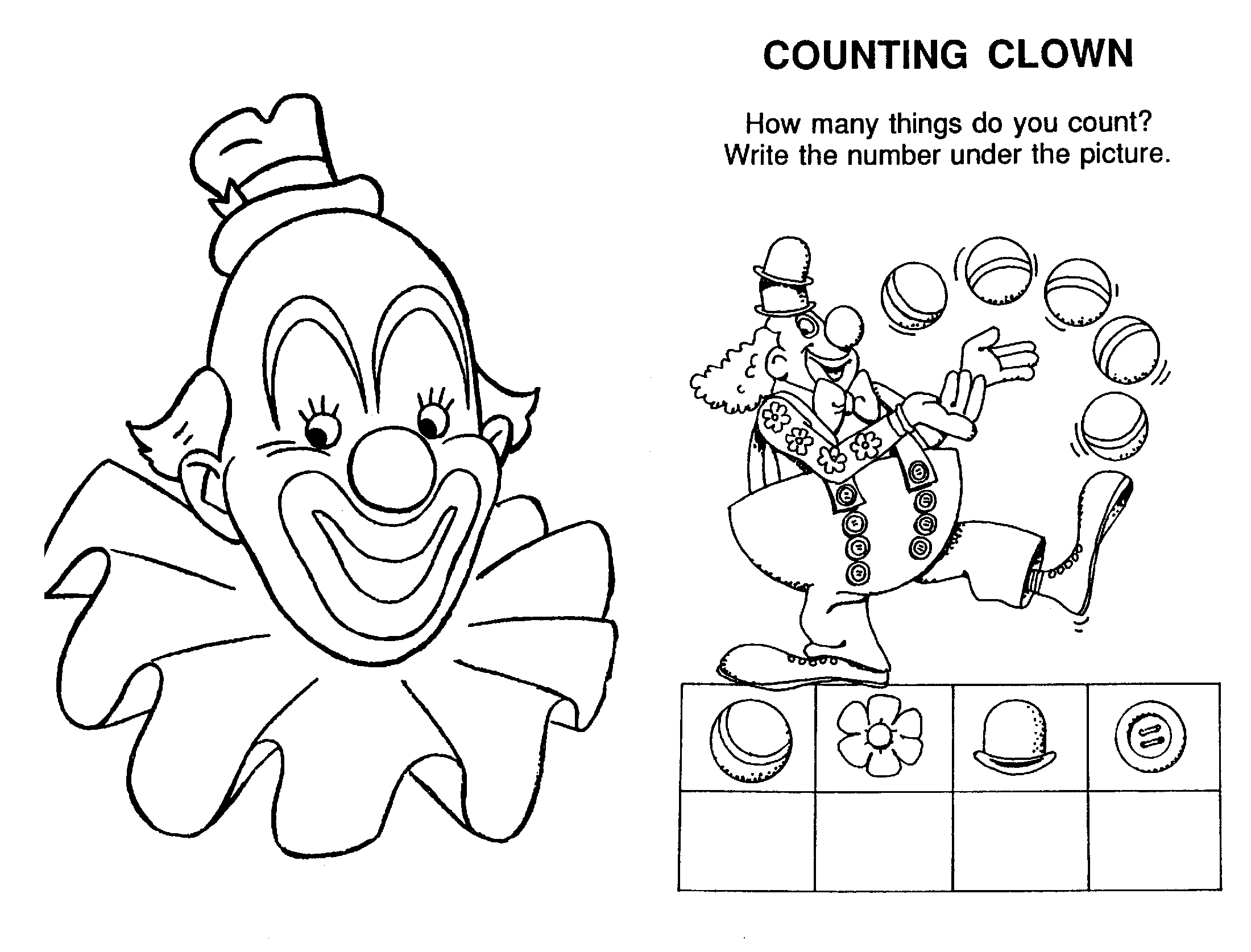 Dessin à colorier: Clown (Personnages) #91064 - Coloriages à Imprimer Gratuits