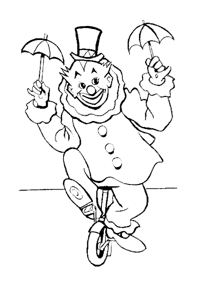 Dessin à colorier: Clown (Personnages) #91074 - Coloriages à Imprimer Gratuits