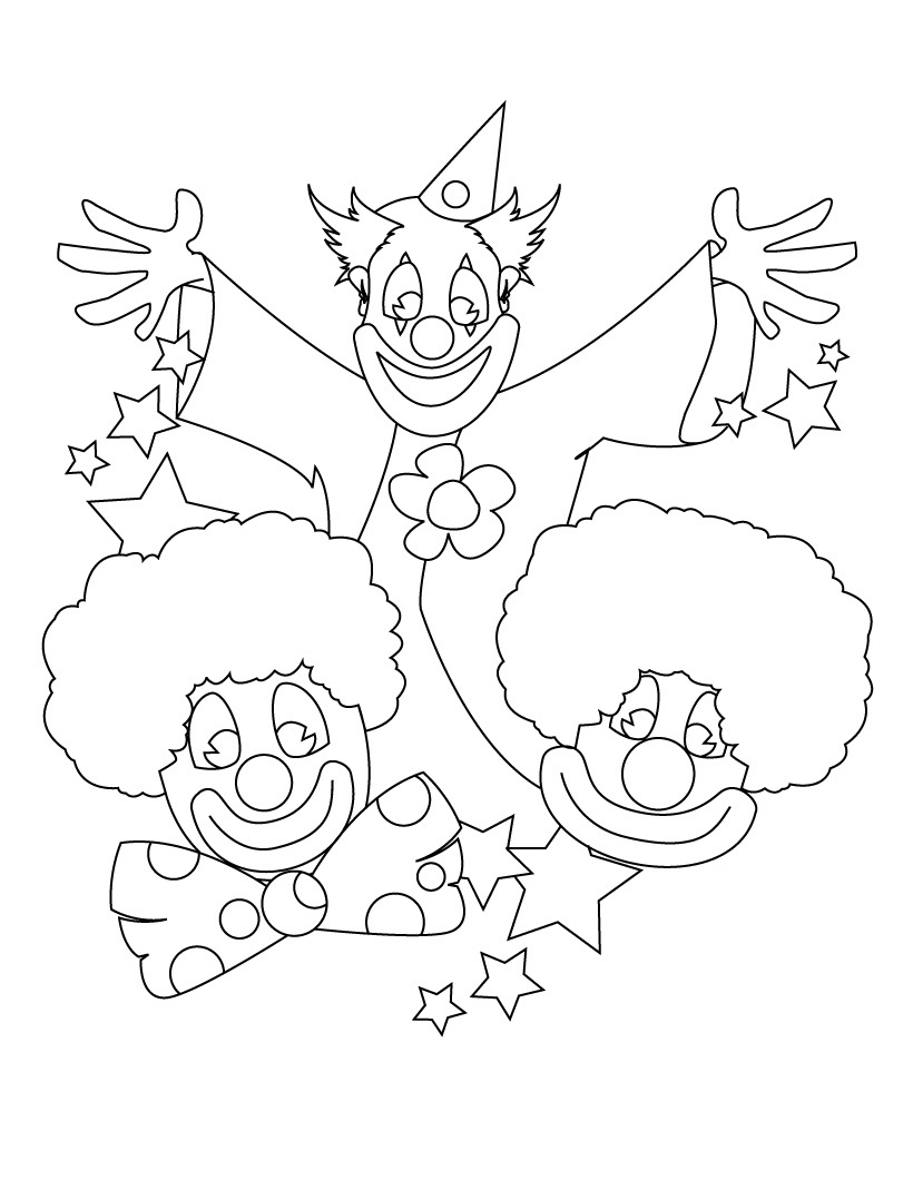 Dessin à colorier: Clown (Personnages) #91181 - Coloriages à Imprimer Gratuits