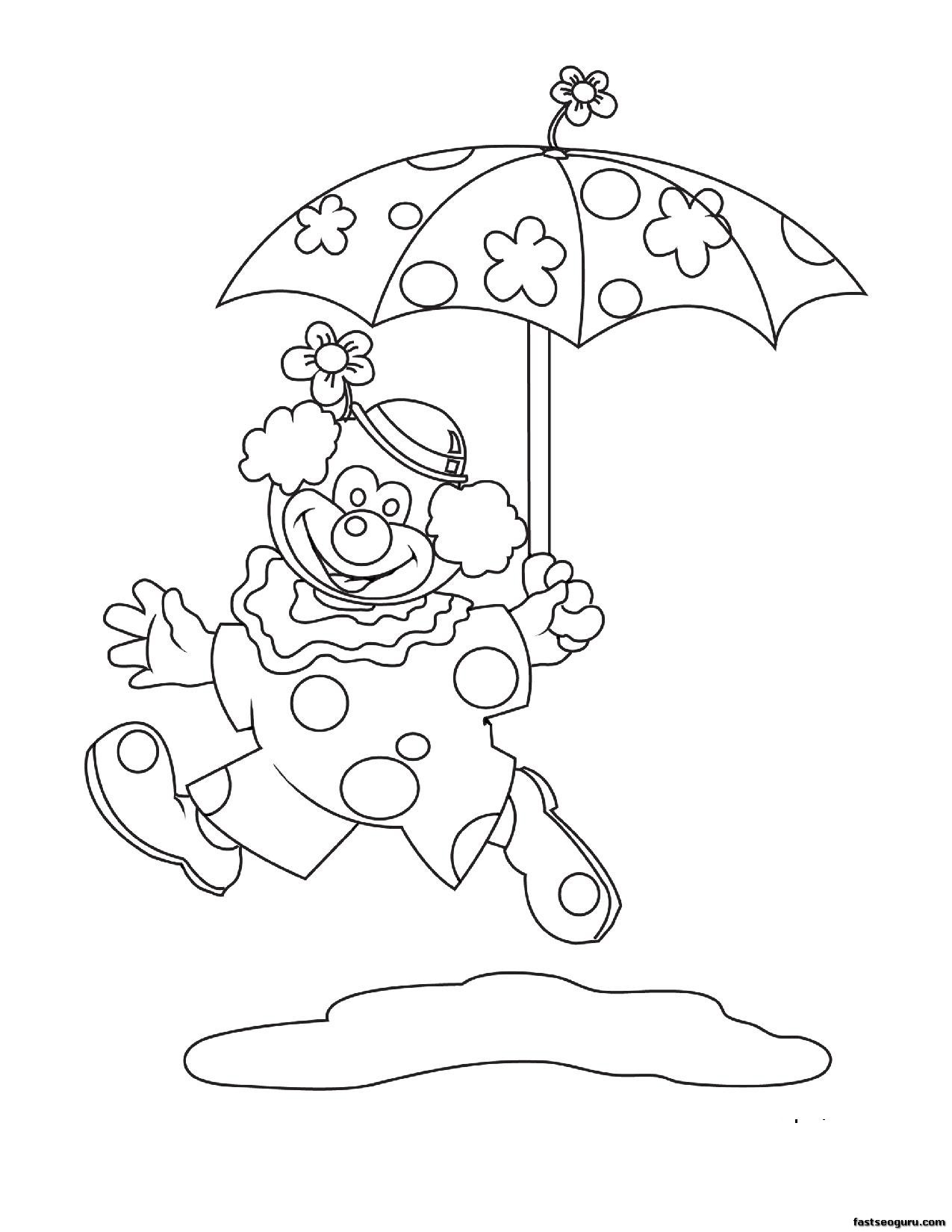 Dessin à colorier: Clown (Personnages) #91188 - Coloriages à Imprimer Gratuits