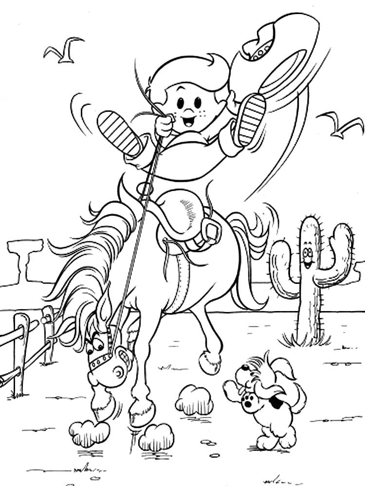 Coloriage gratuit Cowboy #213530 de la collection Personnages à imprimer Coloriage gratuit Cowboy #213530 de la collection Personnages à imprimer