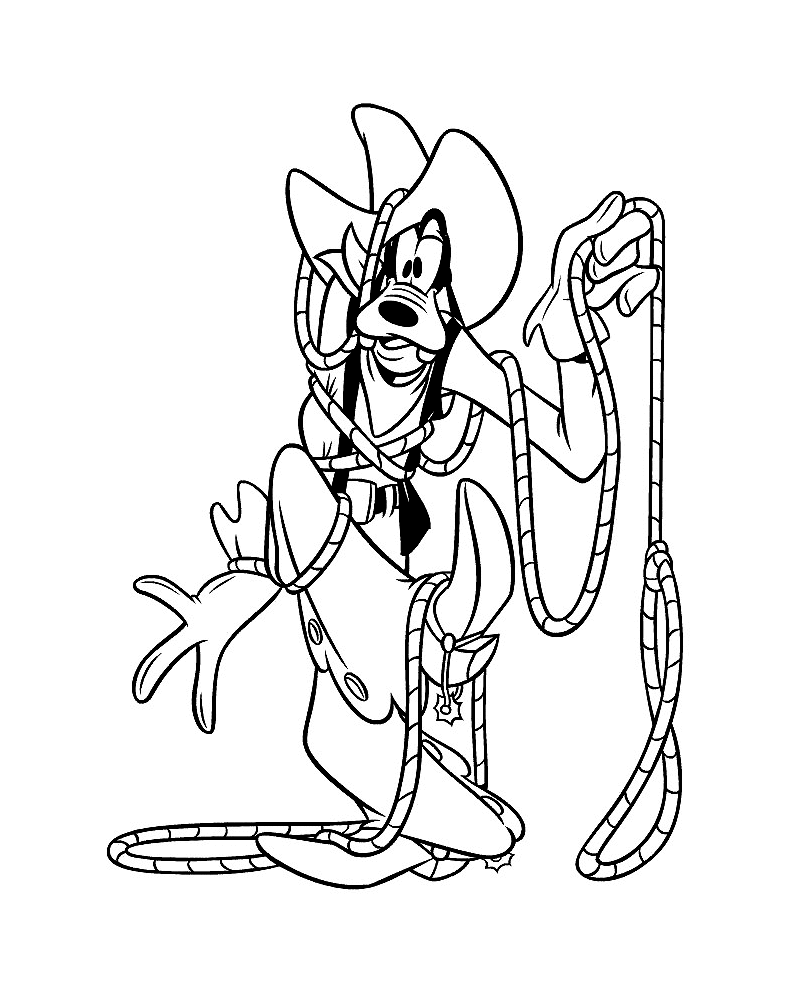 Dessin à colorier: Cowboy (Personnages) #91487 - Coloriages à Imprimer Gratuits