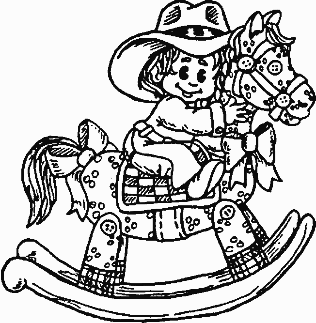 Dessin à colorier: Cowboy (Personnages) #91531 - Coloriages à Imprimer Gratuits