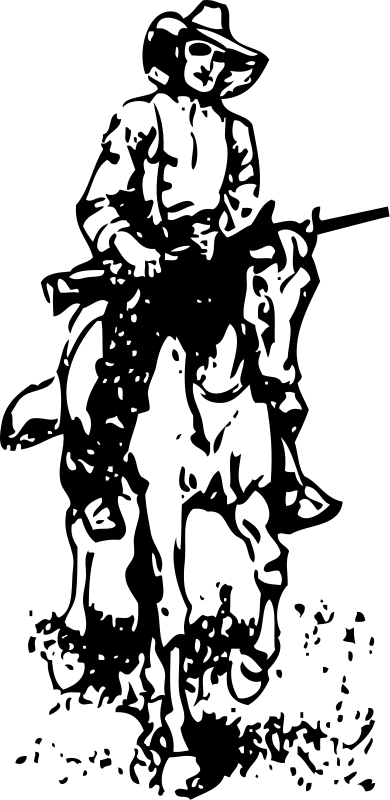 Dessin à colorier: Cowboy (Personnages) #91533 - Coloriages à Imprimer Gratuits