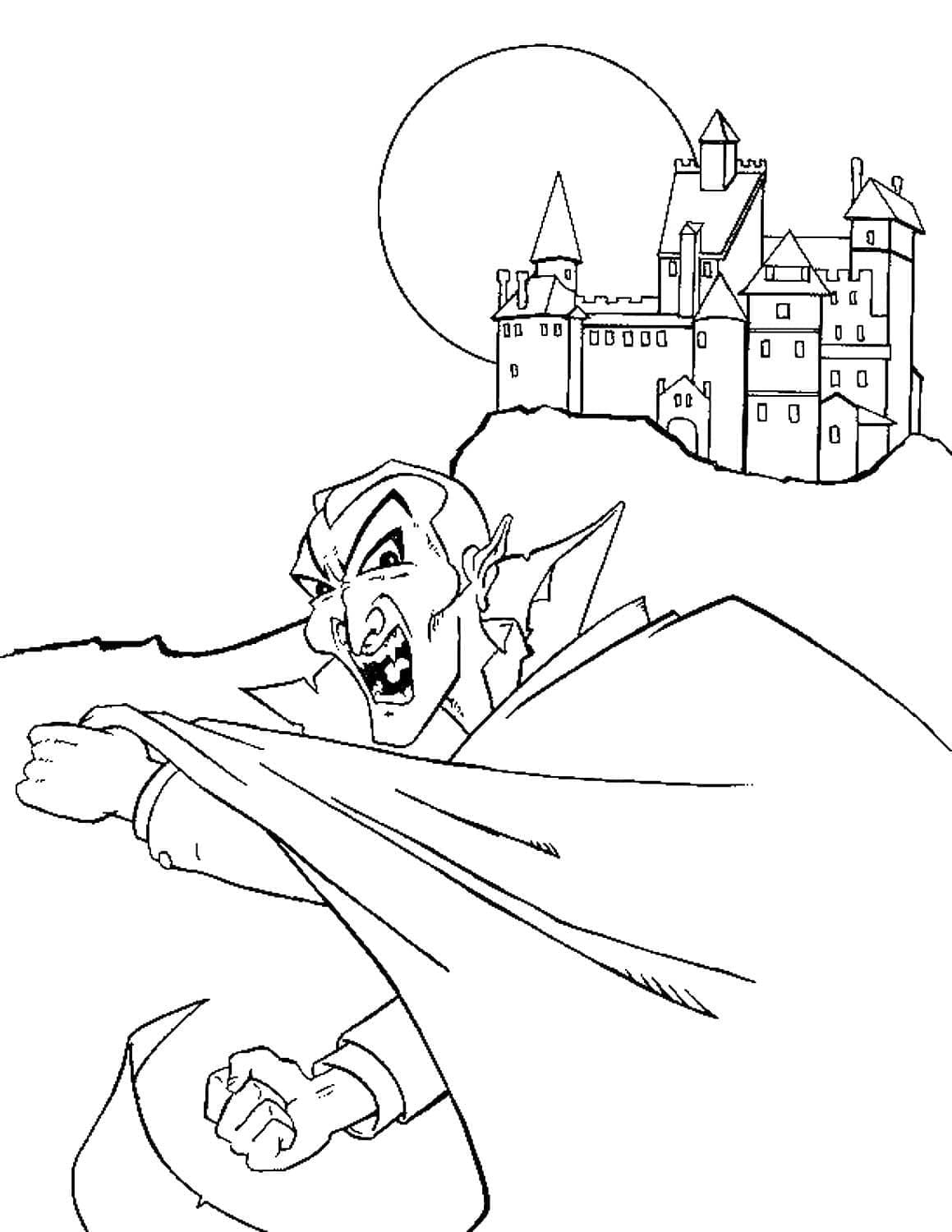 Coloriage gratuit Dracula #204052 de la collection Personnages à imprimer