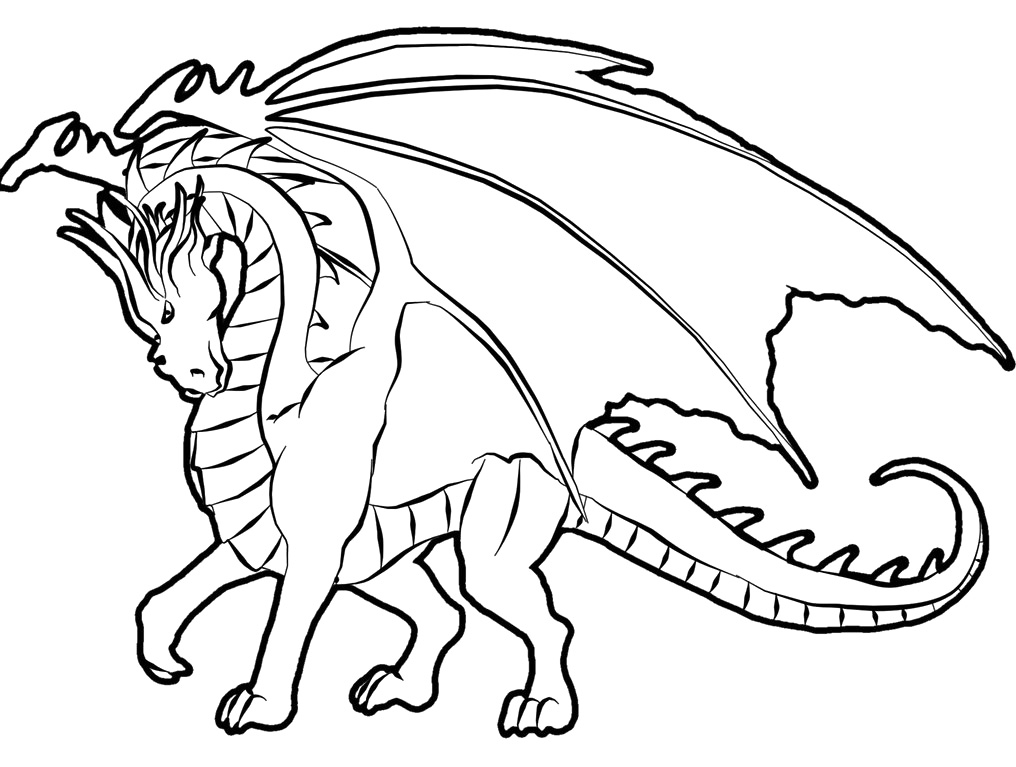Dessin à colorier: Dragon (Personnages) #148355 - Coloriages à Imprimer Gratuits