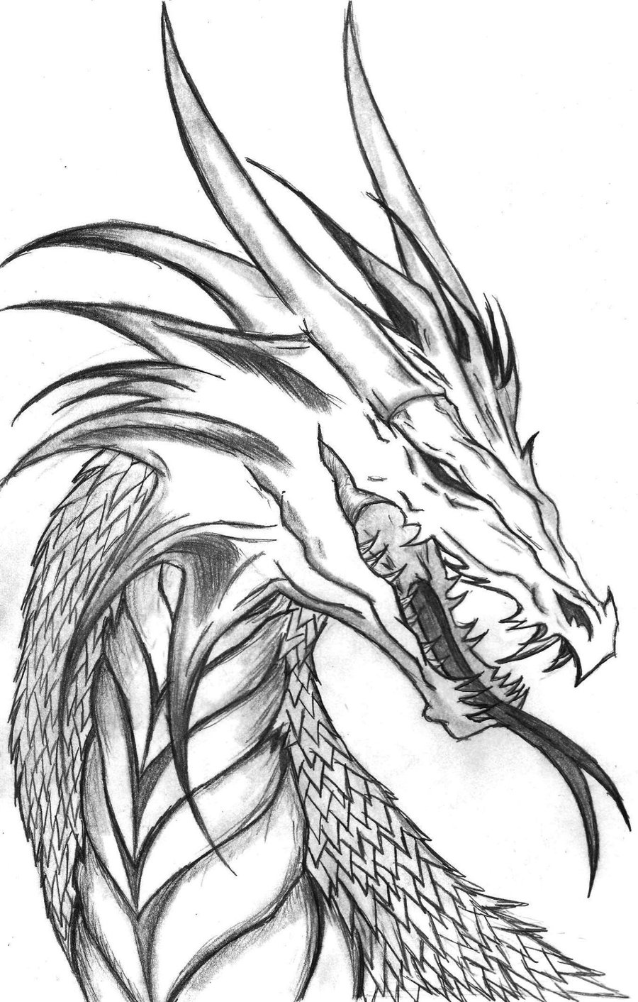Dessin à colorier: Dragon (Personnages) #148368 - Coloriages à Imprimer Gratuits