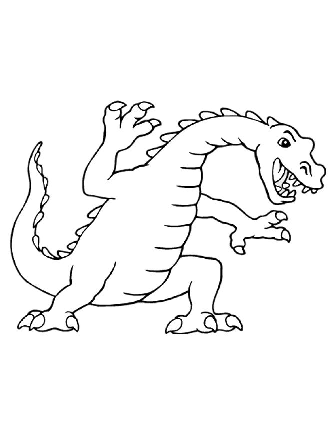 Dessin à colorier: Dragon (Personnages) #148381 - Coloriages à Imprimer Gratuits