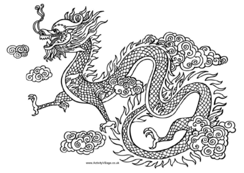 Dessin à colorier: Dragon (Personnages) #148395 - Coloriages à Imprimer Gratuits