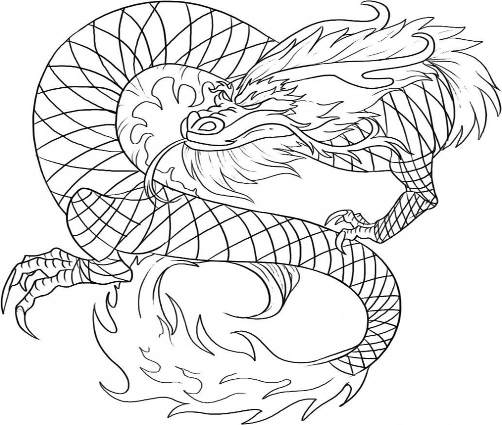 Dessin à colorier: Dragon (Personnages) #148398 - Coloriages à Imprimer Gratuits