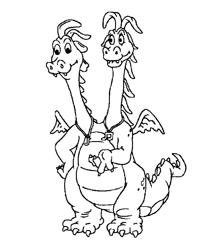 Dessin à colorier: Dragon (Personnages) #148405 - Coloriages à Imprimer Gratuits