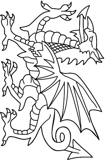 Dessin à colorier: Dragon (Personnages) #148443 - Coloriages à Imprimer Gratuits