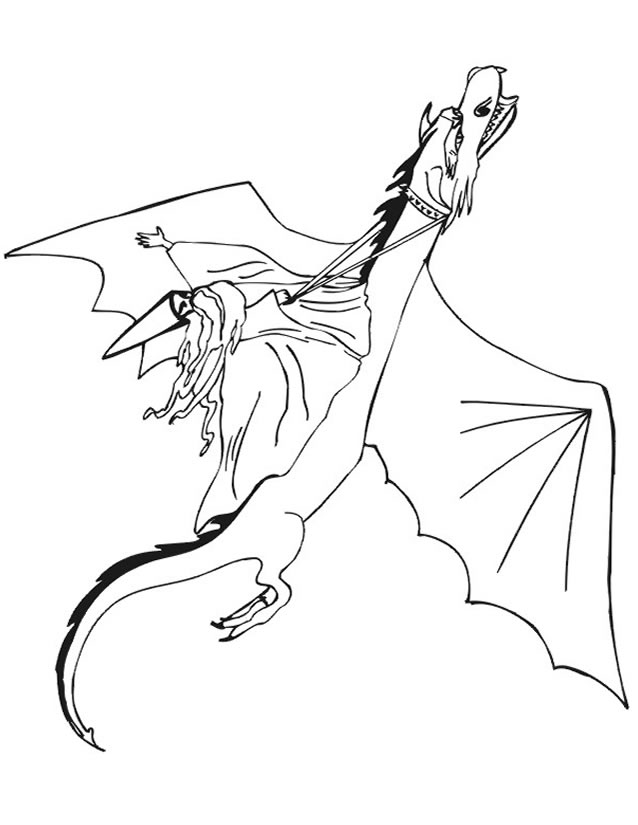 Dessin à colorier: Dragon (Personnages) #148444 - Coloriages à Imprimer Gratuits