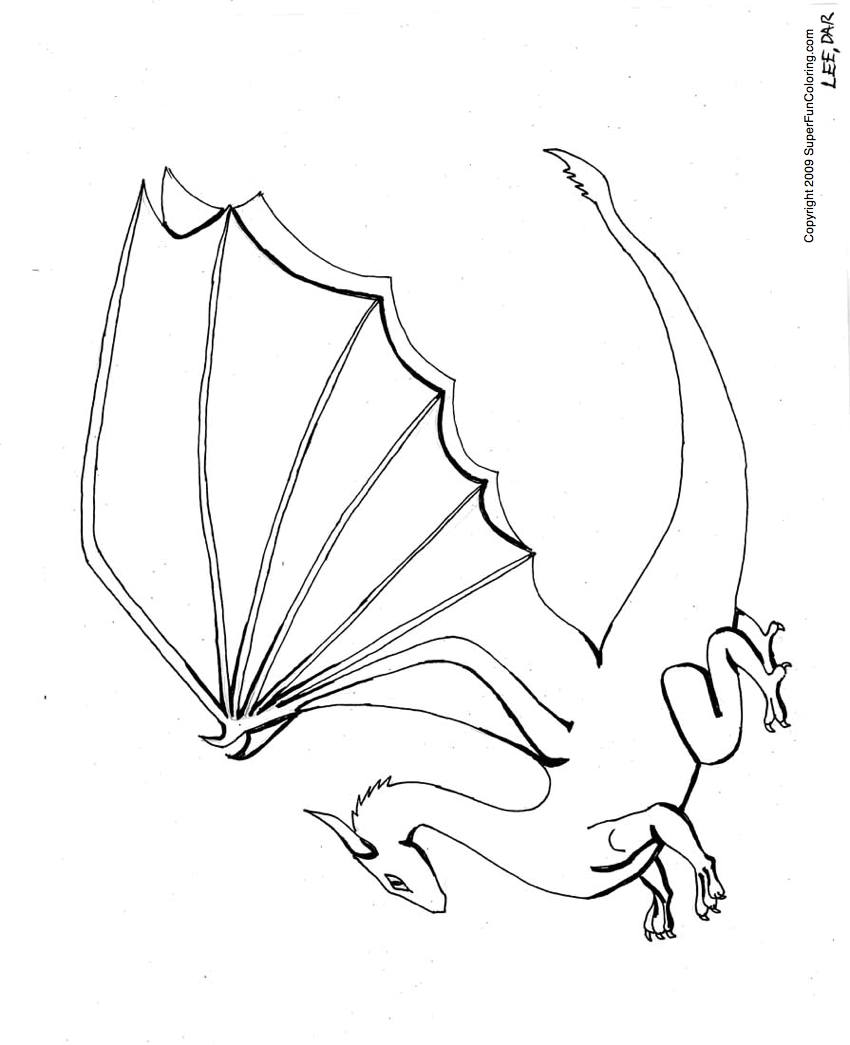 Dessin à colorier: Dragon (Personnages) #148467 - Coloriages à Imprimer Gratuits
