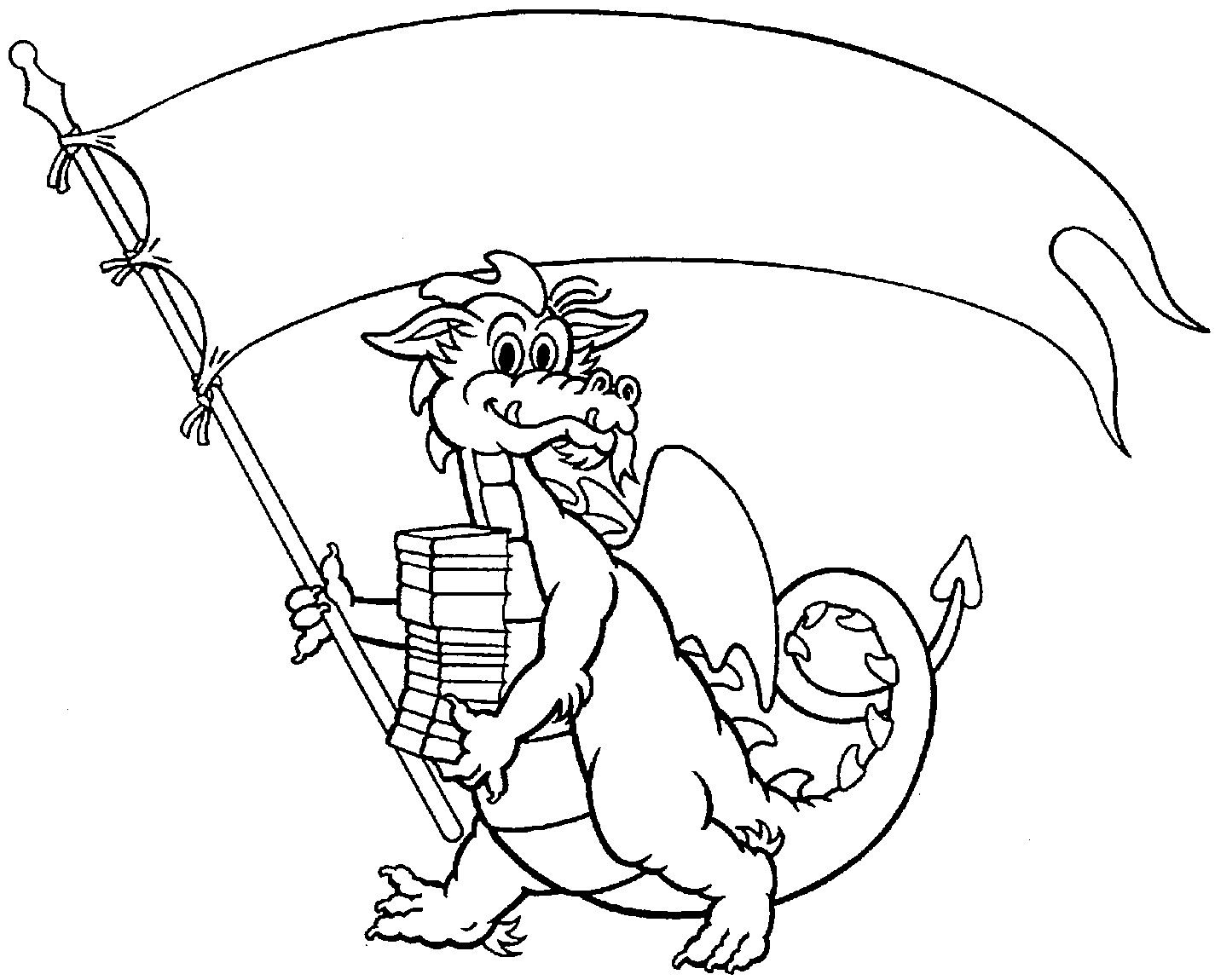 Dessin à colorier: Dragon (Personnages) #148526 - Coloriages à Imprimer Gratuits