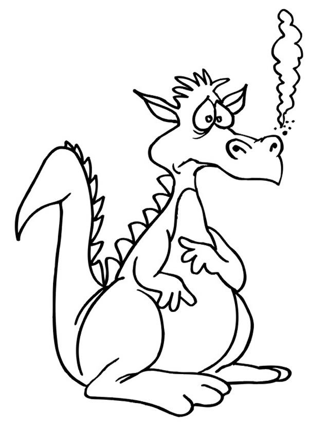 Dessin à colorier: Dragon (Personnages) #148530 - Coloriages à Imprimer Gratuits