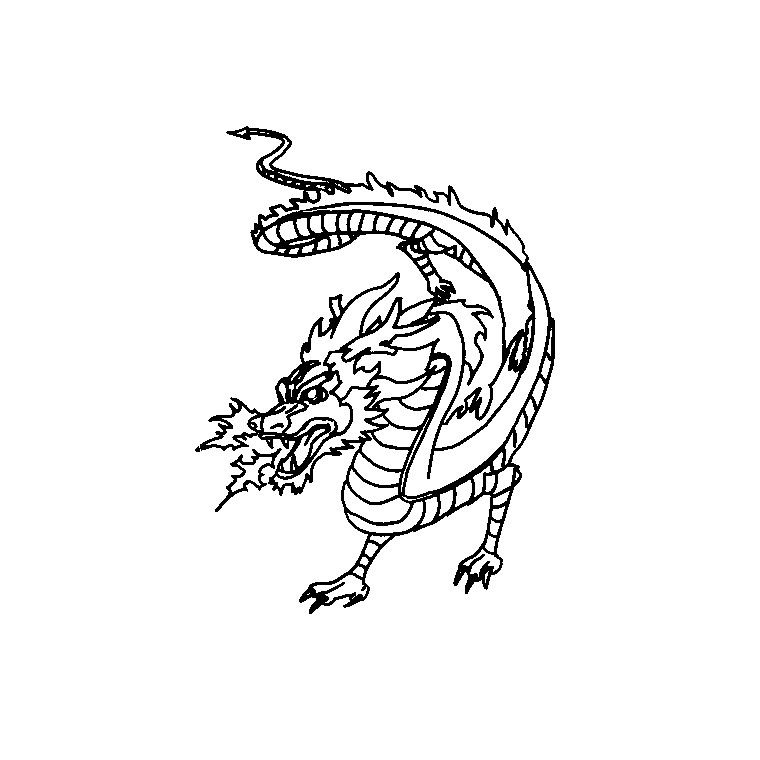 Dessin à colorier: Dragon (Personnages) #148616 - Coloriages à Imprimer Gratuits