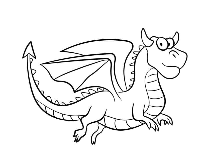 Dessin Dragon #173289 à colorier de la série Personnages, gratuit à télécharger et imprimer