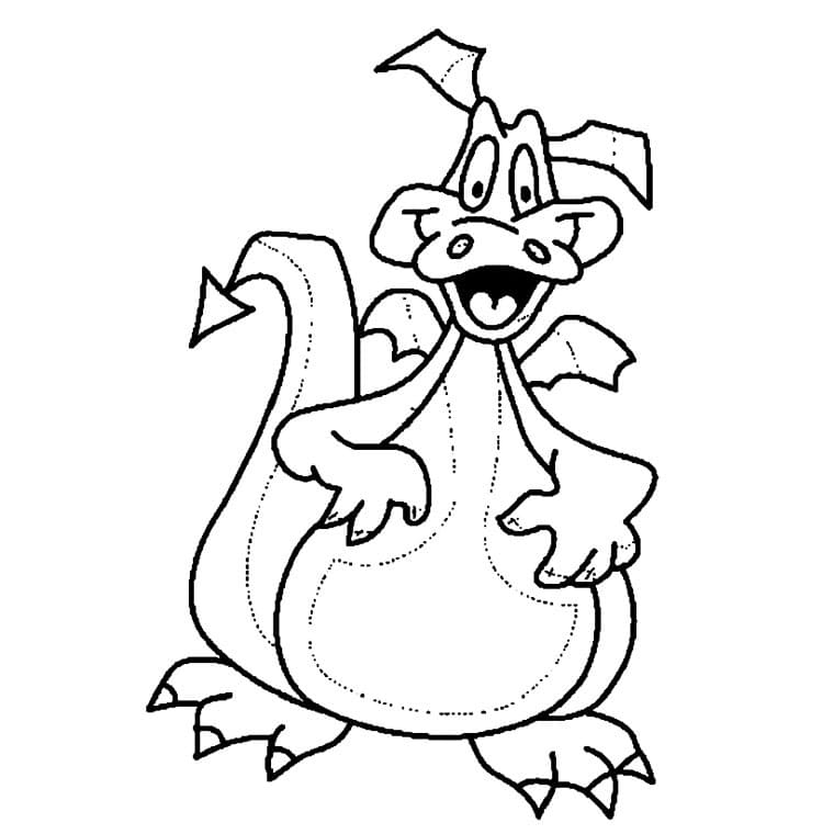 Coloriage Dragon #173297 à imprimer gratuitement, extrait de la collection Personnages
