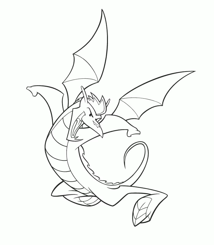 Coloriage gratuit Dragon #5747 de la collection Personnages à imprimer