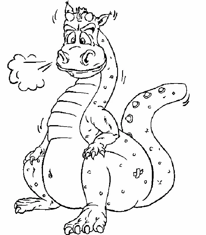Coloriage gratuit Dragon #5793 de la collection Personnages à imprimer
