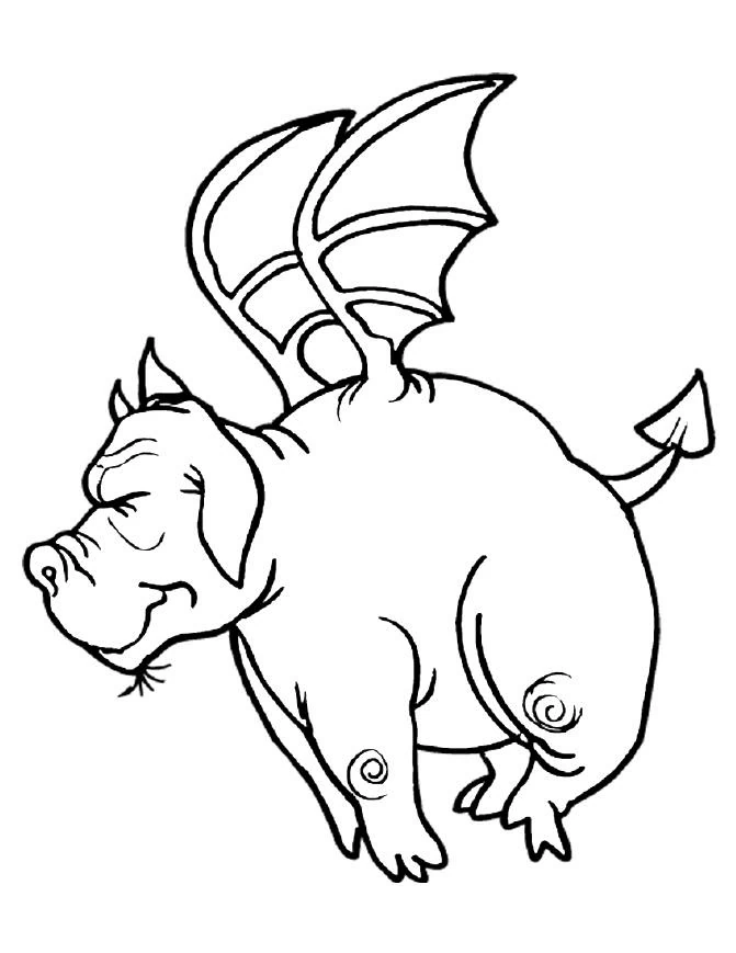 Illustration au trait Dragon #5812 de la collection Personnages à colorier gratuitement