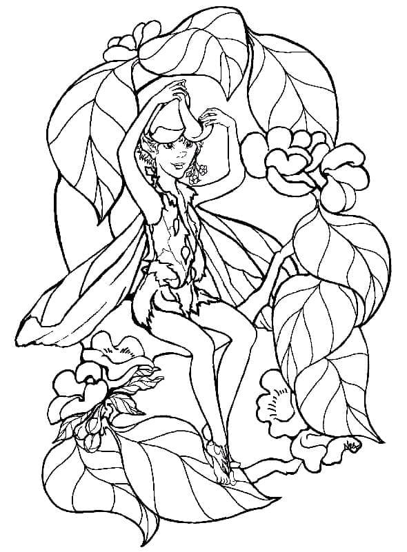 Coloriage imprimable Elfe #193714 de la collection Personnages à colorier aux crayons
