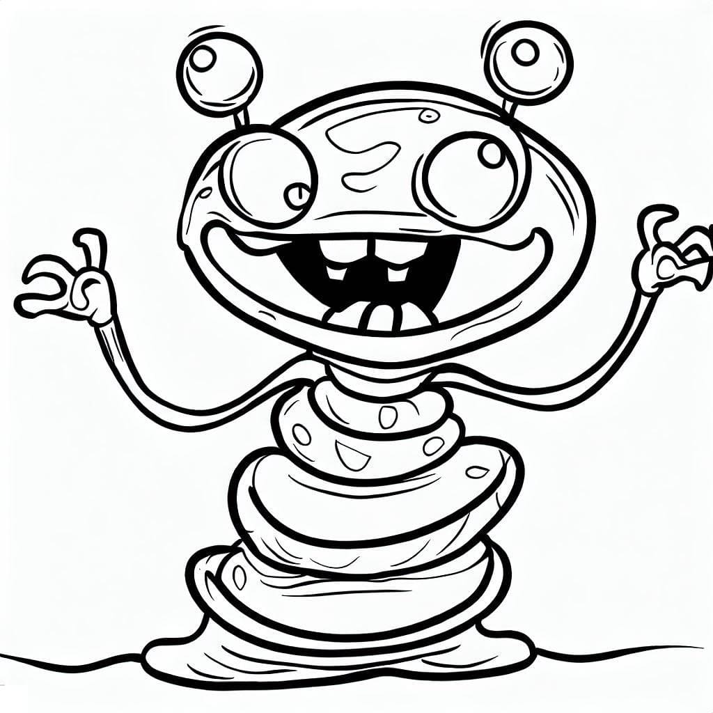 Joli coloriage Extraterrestre #189910 de la collection Personnages, prêt à imprimer pour petits et grands