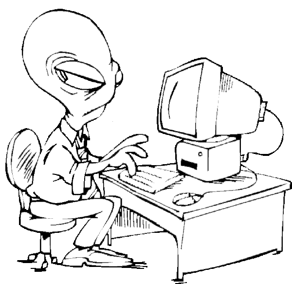 Dessin à colorier: Extraterrestre (Personnages) #94721 - Coloriages à Imprimer Gratuits