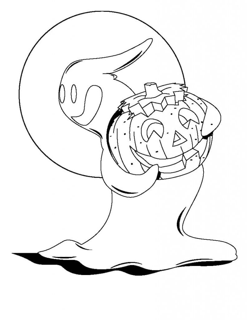 Joli coloriage Fantôme #189398 de la collection Personnages, prêt à imprimer pour petits et grands