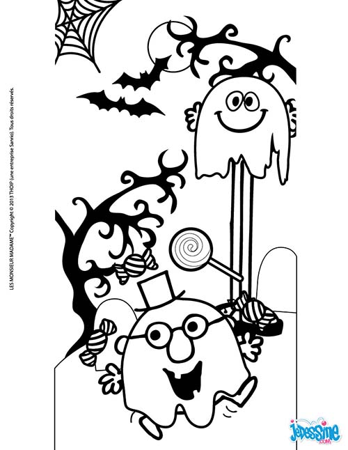 Dessin à colorier: Fantôme (Personnages) #95646 - Coloriages à Imprimer Gratuits