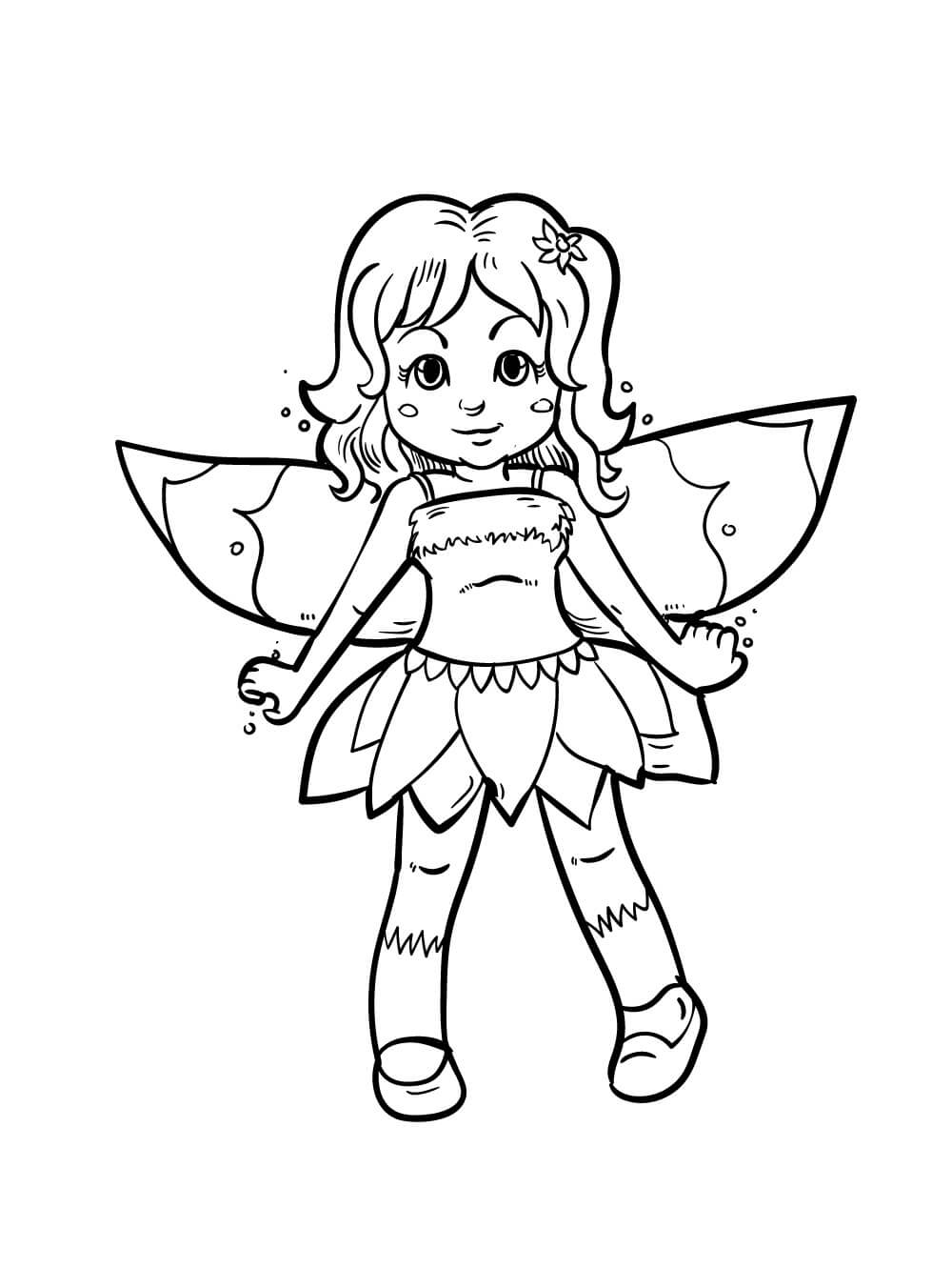 Coloriage gratuit Fée #172256 de la collection Personnages à imprimer