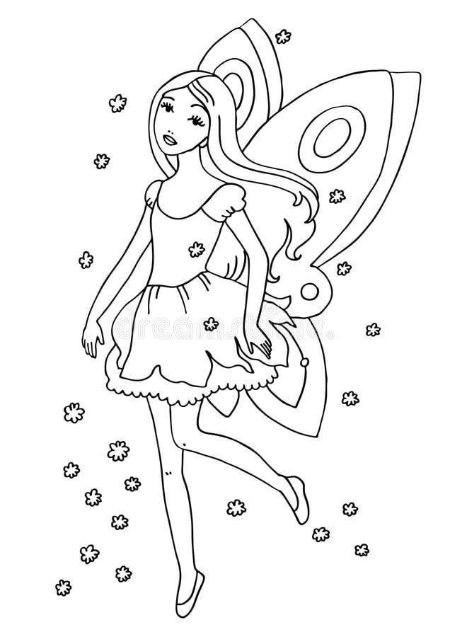 Coloriage gratuit Fée #172262 de la collection Personnages à imprimer