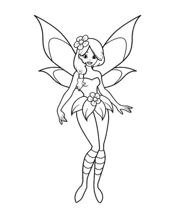 Coloriage gratuit Fée #172271 de la collection Personnages à imprimer
