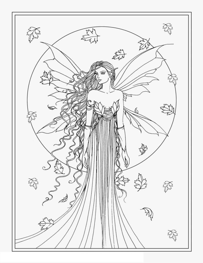 Coloriage gratuit Fée #172295 de la collection Personnages à imprimer