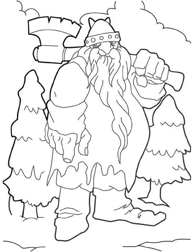 Dessin à colorier Géant #201569 issu de la collection Personnages, prêt à imprimer