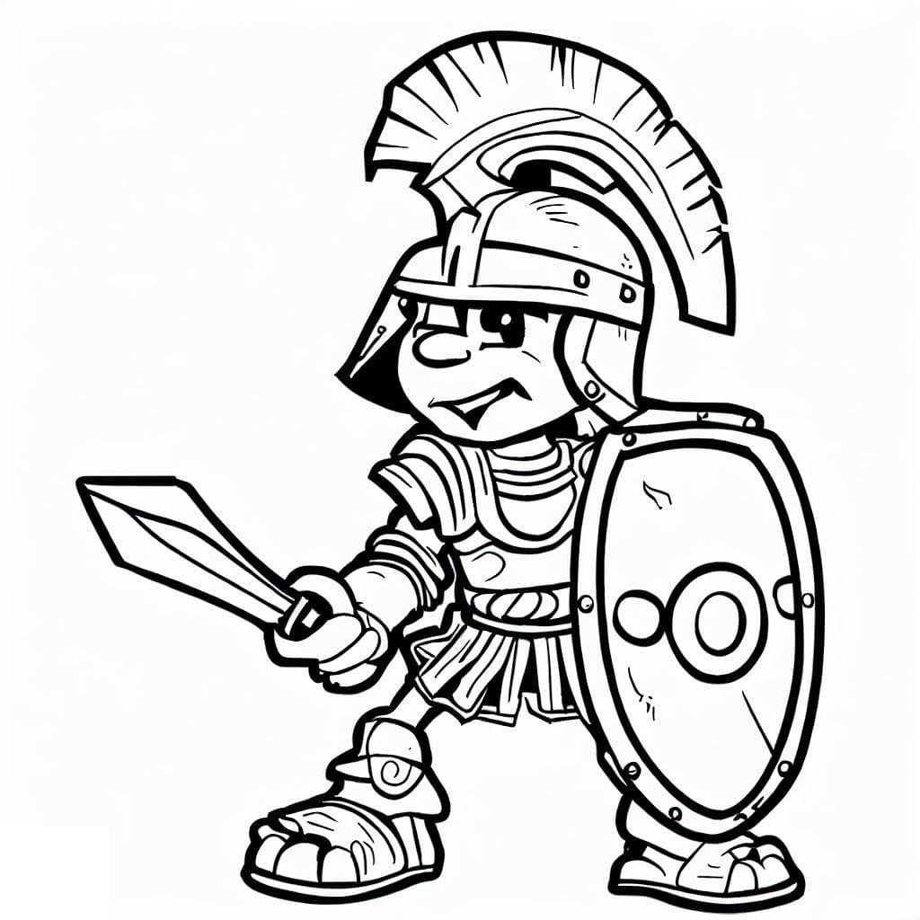 Page de coloriage Gladiateur #189842, collection Personnages, à imprimer et colorier