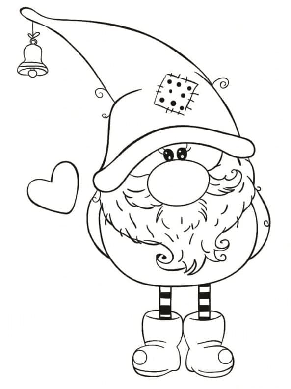 Coloriage gratuit Gnome #204851 de la collection Personnages à imprimer